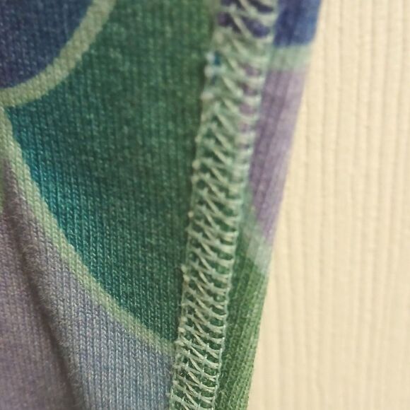 hanna anderson Girls multi colored scallop pattern Size 12 leggings - Picture 3 of 5